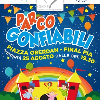 Finale Ligure: tornano i gonfiabili in piazza Oberdan