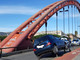 Auto incastrata sul "ponte rosso" di Albenga Auto incastrata sul "ponte rosso" di Albenga