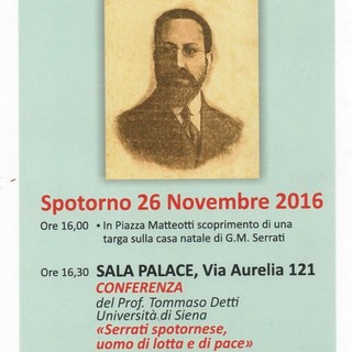 Anpi Spotorno: conferenza su Giacinto Menotti Serrati in occasione del 90° dalla sua morte
