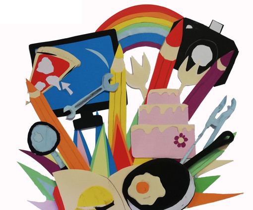 Nella foto: il loro realizzato dai ragazzi dell'IPSIA per gli Open Day