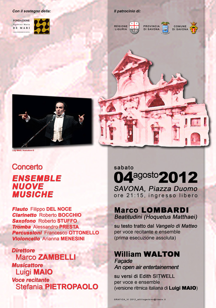 locandina Concerto Ensemble Nuove Musiche locandina Concerto Ensemble Nuove Musiche