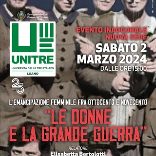 Unitre Loano: il 2 marzo conferenza su “L’emancipazione femminile fra Ottocento e Novecento”