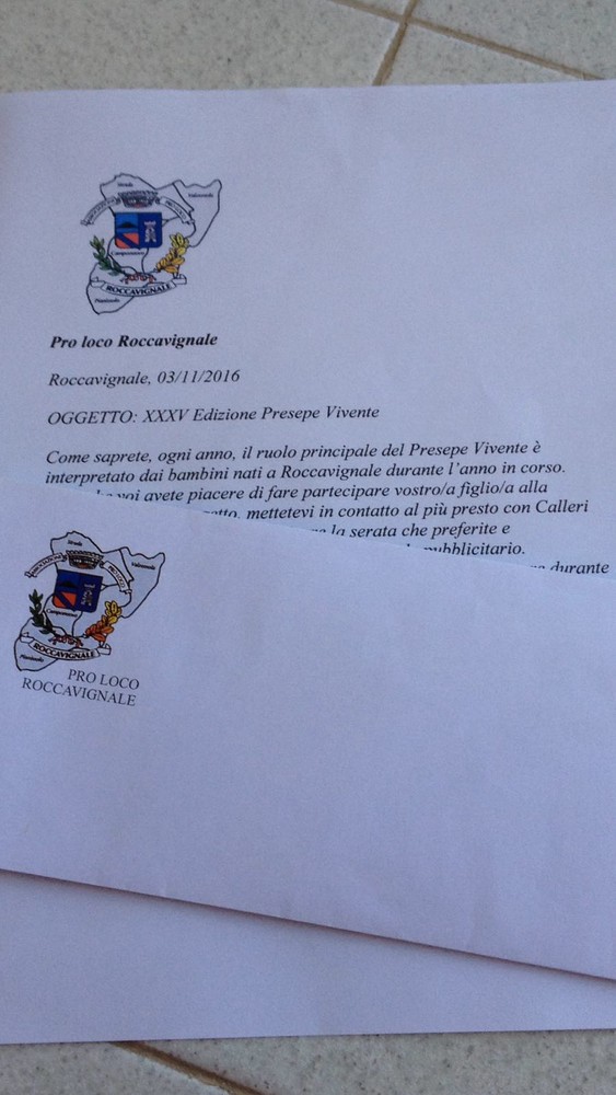 Roccavignale, partite le lettere per cercare Gesù Bambino Roccavignale, partite le lettere per cercare Gesù Bambino