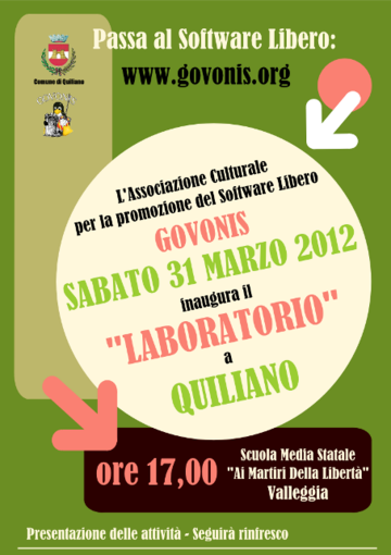 La cultura del software libero prende cittadinanza a Quiliano La cultura del software libero prende cittadinanza a Quiliano