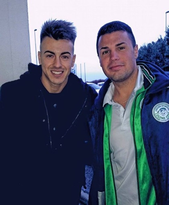 Il Legino ha il suo portafortuna, Stephan El Shaarawy ha assistito alla vittoria sul Bragno