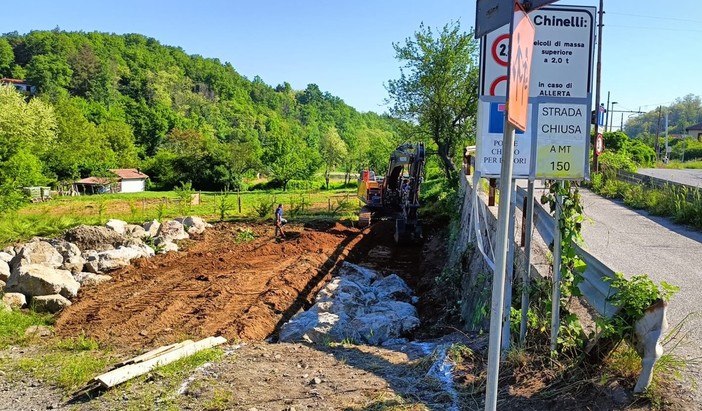 Cairo, avviati i lavori di somma urgenza sulla strada dei Chinelli