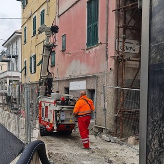 Consolidamento abitazioni sul S. Brigida a Celle: riprendono i lavori sul cantiere (FOTO)