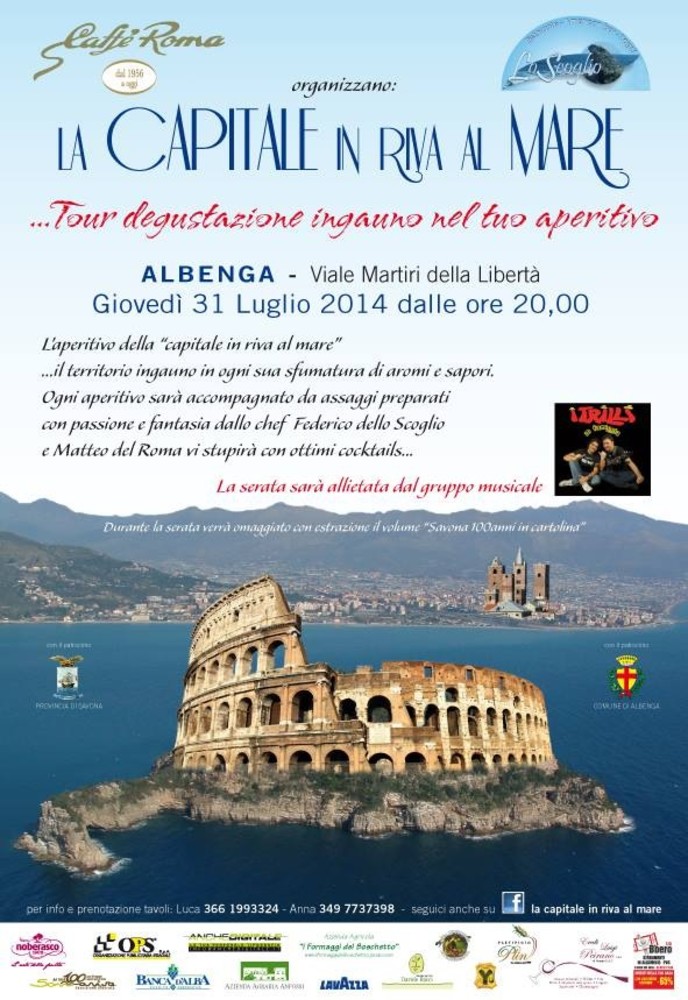 Albenga: giovedì 31 luglio "La capitale in riva al mare"
