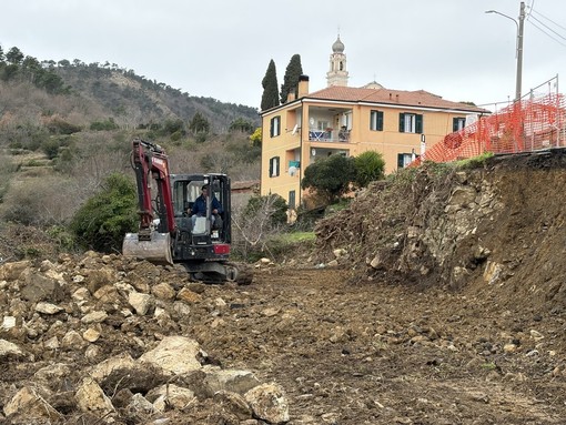Andora, al via i lavori di messa in sicurezza nel tratto franato a Conna