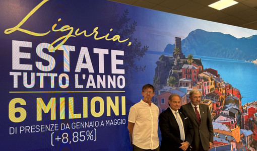 Liguria, è boom del turismo nei primi 5 mesi del 2026: oltre 2,1 milioni di arrivi (+8%)