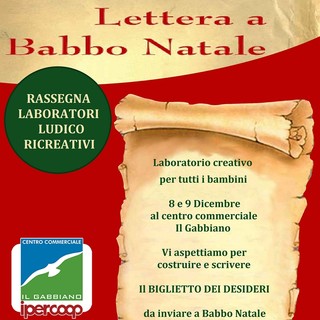 Al Centro Commerciale Il Gabbiano di Savona, il laboratorio creativo "Il biglietto dei desideri"