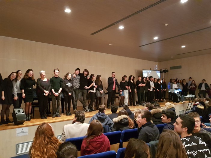 Il liceo Calasanzio presente all'Auditorium di Palazzo Rosso a Genova per la "Terza Giornata Mondiale" della lingua greca