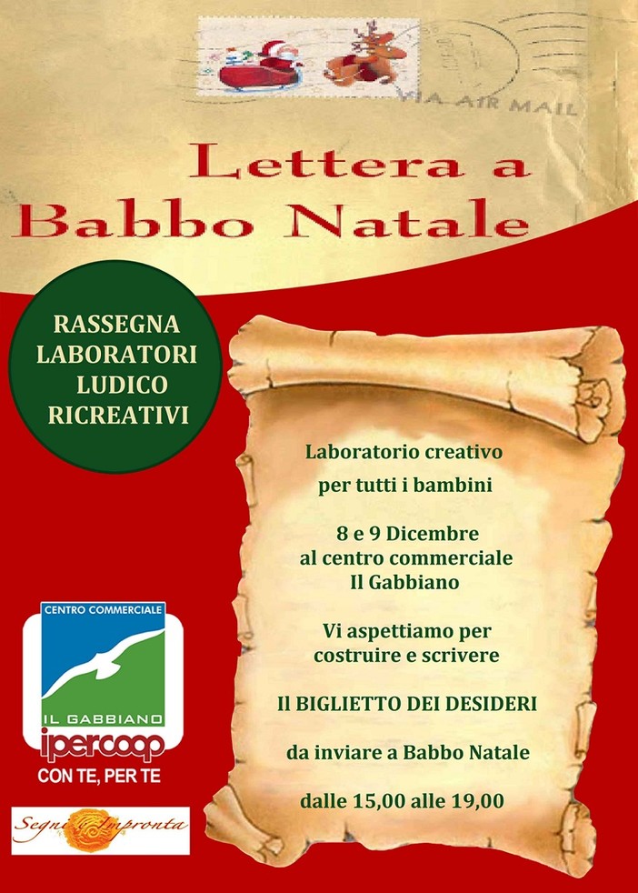 Al Centro Commerciale Il Gabbiano di Savona, il laboratorio creativo "Il biglietto dei desideri"