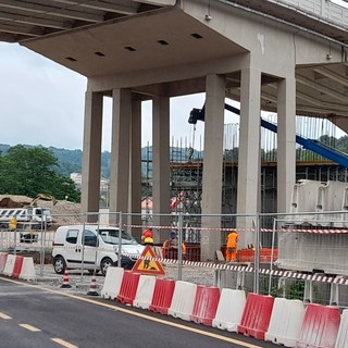 Carcare, restyling viadotto A6: le nuove pile prendono forma (FOTO)