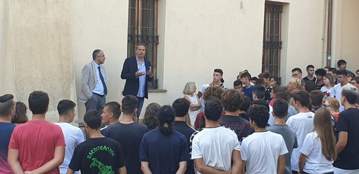 Albenga, l’assessore regionale Stefano Mai all’Istituto Agrario per l’avvio dell’anno scolastico