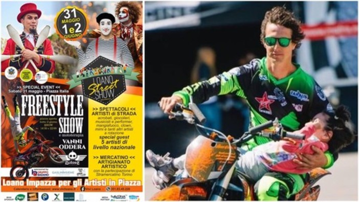 Loano Street Show: spettacolo, arte e solidarietà nel cuore della città dal 31 maggio al 2 giugno Loano Street Show: spettacolo, arte e solidarietà nel cuore della città dal 31 maggio al 2 giugno