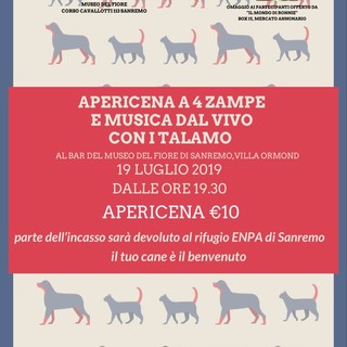 Il Floriseum-Caffè, il Mondo di Ronnie, Enpa Sanremo e la Lavanda Riviera dei Fiori insieme per un apericena a 4 zampe