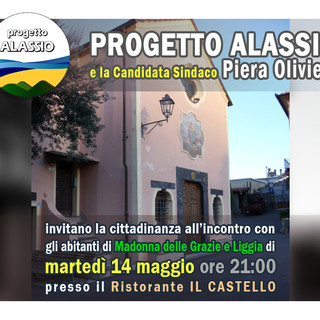 "Progetto Alassio": stasera Piera Olivieri incontra i residenti di Madonna delle Grazie