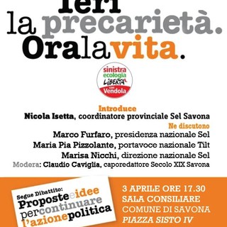 Ieri la precarietà ora la vita