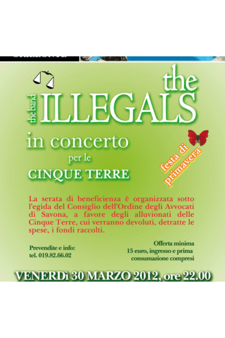 "The Illegals" in concerto per le Cinque Terre
