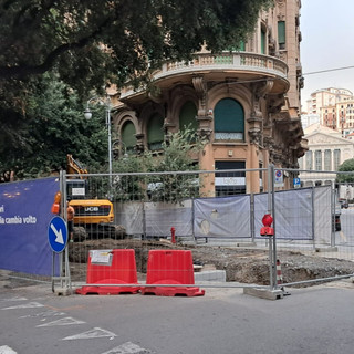 Savona, ripreso il restyling di corso Italia, termine lavori previsto entro l'anno