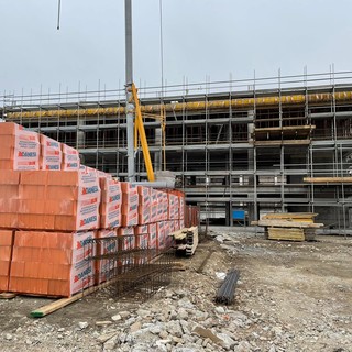 Varazze, procedono i lavori per la realizzazione della nuova caserma dei vigili del fuoco: "Cantiere finito entro l'inizio del 2023" (FOTO)