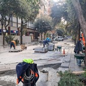 Savona, pedonalizzazione di Corso Italia, posate le prime lastre della nuova pavimentazione