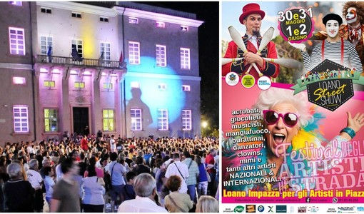 Dal 30 maggio al 2 giugno ritorna il Loano Street Show: in piazza Italia spettacoli con artisti di livello nazionale e internazionale Dal 30 maggio al 2 giugno ritorna il Loano Street Show: in piazza Italia spettacoli con artisti di livello nazionale e internazionale