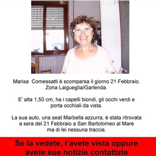 Scomparsa 61enne Laigueglia: nasce il gruppo facebook "Troviamo Marisa", forse il primo testimone
