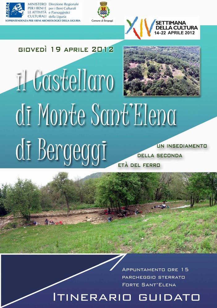 Bergeggi: per la settimana della cultura escursione al Castellaro Bergeggi: per la settimana della cultura escursione al Castellaro