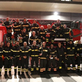 Savona, in pensione il Capo Reparto Esperto dei vigili del fuoco Luciano Bruzzone (FOTO)