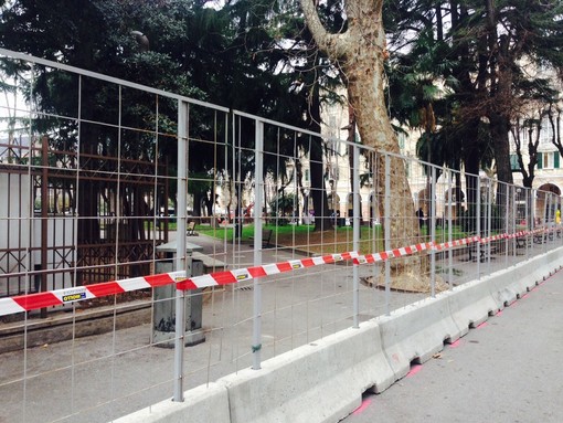 Lavori in Piazza del Popolo a Savona, l'assessore Santi: "Il cantiere procede come da calendario"