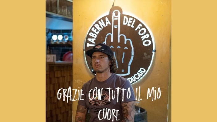 Albenga, “Il Brodi” saluta piazza delle Erbe: Marco “Secco” lascia la Taberna del Foro dopo dieci anni Albenga, “Il Brodi” saluta piazza delle Erbe: Marco “Secco” lascia la Taberna del Foro dopo dieci anni