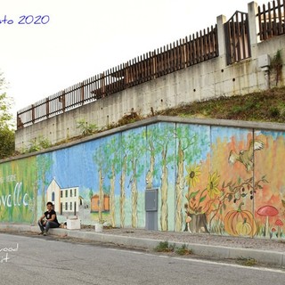 Giusvalla inaugura il murales realizzato dall'artista Monica Porro