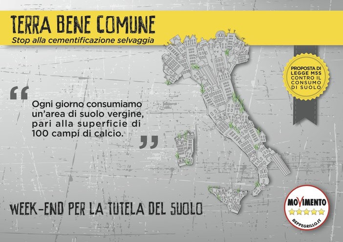 Savona, il Movimento 5 Stelle scende in piazza:"Basta alla cementificazione selvaggia" Savona, il Movimento 5 Stelle scende in piazza:"Basta alla cementificazione selvaggia"