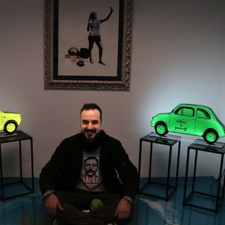 Alassio, Capodanno artistico con la pop art di Roberto Lafornara in arte "Lafoz"