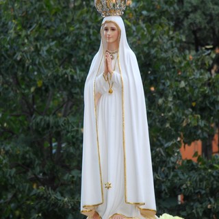 La statua della madonna di Fatima nel finalese dal 25 al 28 ottobre