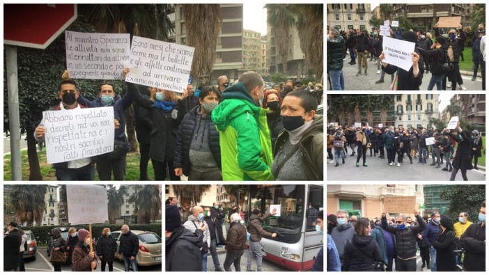 "Siamo in ginocchio, servono risposte ed aiuti concreti". Baristi e ristoratori scendono in piazza a Savona (FOTO e VIDEO)