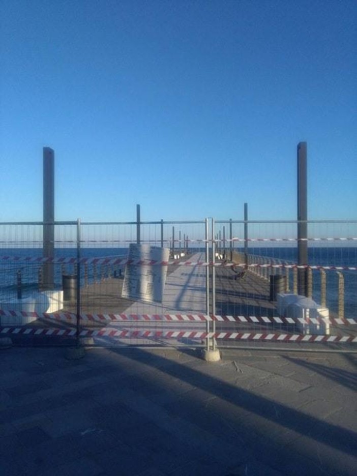 Chiuso per manutenzione fino al 30 marzo il Molo di Alassio Chiuso per manutenzione fino al 30 marzo il Molo di Alassio