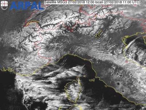 Arriva la neve, da questa notte allerta gialla