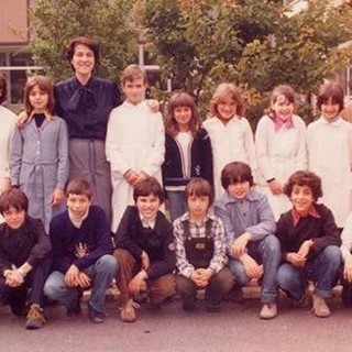 La 5A delle scuole elementari Callandrone di Savona, nel 1979