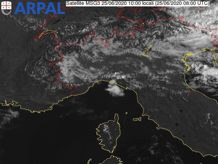 Meteo, tra la notte e le prime ore della mattinata rovesci a sfondo temporalesco nel savonese