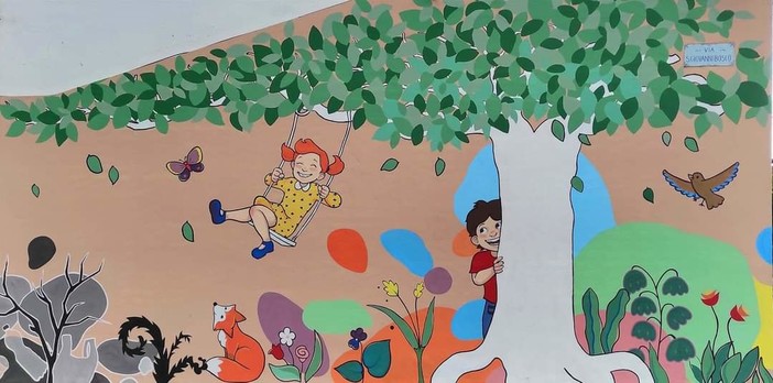 Mioglia e il progetto "museo d'arte galleria open air": realizzato il primo murales (FOTO)