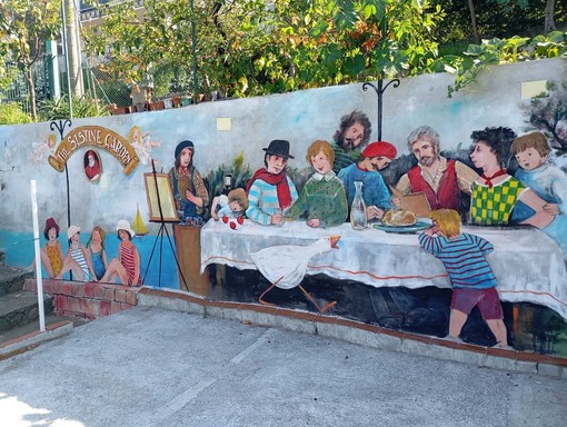 Celle Ligure, il Museo a cielo aperto Gambaretto si arricchisce di un nuovo murales: "The Sistine Garden"