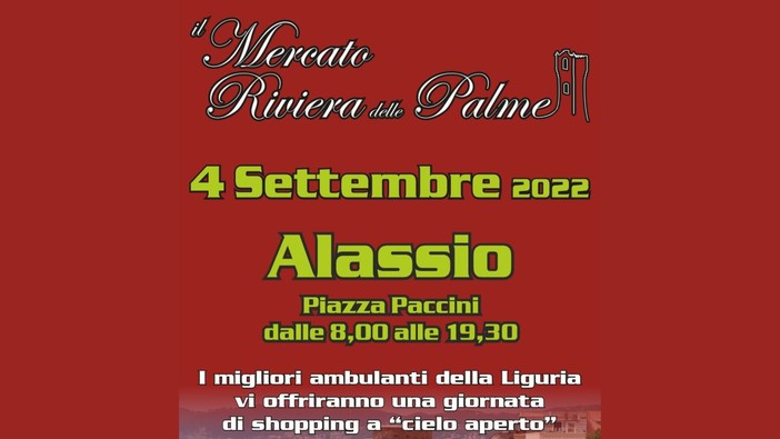 Alassio, il Mercato Riviera delle Palme torna nella città del Muretto