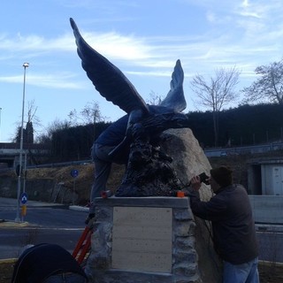 Carcare inaugura la rotonda di Vispa