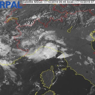 Arpal, bollettino di vigilanza meteorologica: previste piogge diffuse per venerdì e sabato