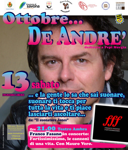 La grande musica sabato sera all’Ambra di Albenga La grande musica sabato sera all’Ambra di Albenga