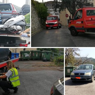Giustenice, rimosse auto e moto abbandonate sul territorio (FOTO) Giustenice, rimosse auto e moto abbandonate sul territorio (FOTO)