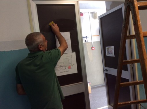 Restyling della scuola media di via degli Orti realizzato dai ragazzi del Liceo Artistico di Albenga